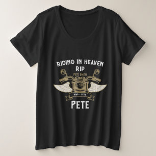 Camiseta Plus Size Motociclista em Memória Funeral de Motociclista