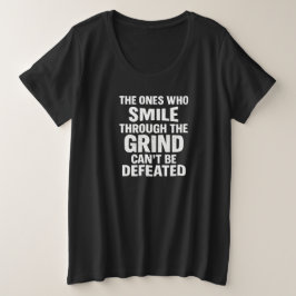 Camiseta Plus Size Movimentação do ginásio do sorriso com texto branc