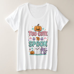 Camiseta Plus Size Muito bonito para ser falado - Dia das Bruxas do P