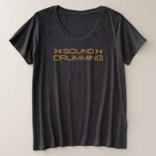 Camiseta Plus Size Mulheres de rufar sadias mais o t-shirt