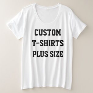 Camiseta Plus Size Mulheres personalizadas costume MAIS o T-SHIRT do