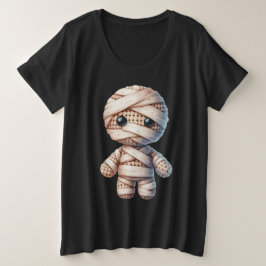Camiseta Plus Size Múmia de Crochê
