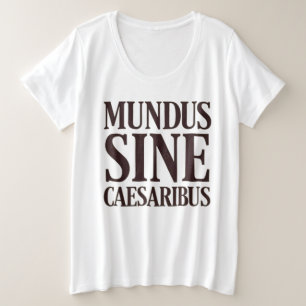 Camiseta Plus Size Mundus Sine Caesaribus - Nenhuma Régua Cotação Lat