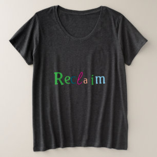 Camiseta Plus Size Murugi Wear Reivindicar Roupas Femininas Plus Size