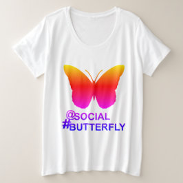 Camiseta Plus Size Na Borda da Hashtag Social [remix do Hyper Filter]