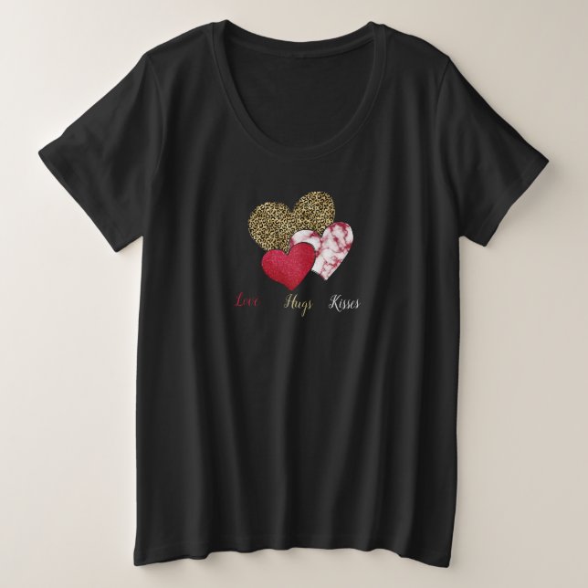 Camiseta Plus Size Namorado selvagem (Frente do Design)