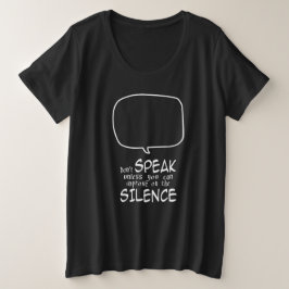 Camiseta Plus Size Não Fale