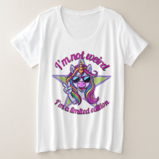 Camiseta Plus Size Não sou estranho, sou um unicórnio de edição limit