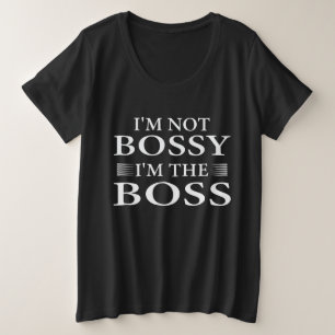 Camiseta Plus Size Não sou mandão, sou o chefe