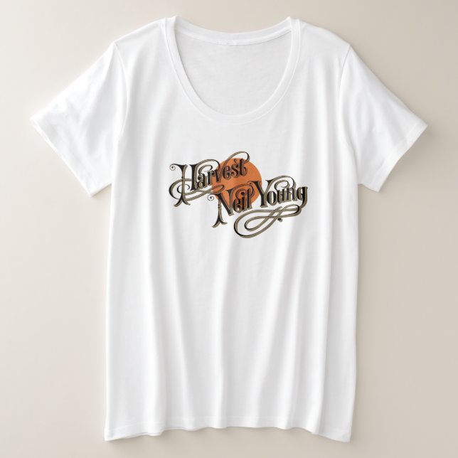 Camiseta Plus Size neil young (Frente do Design)
