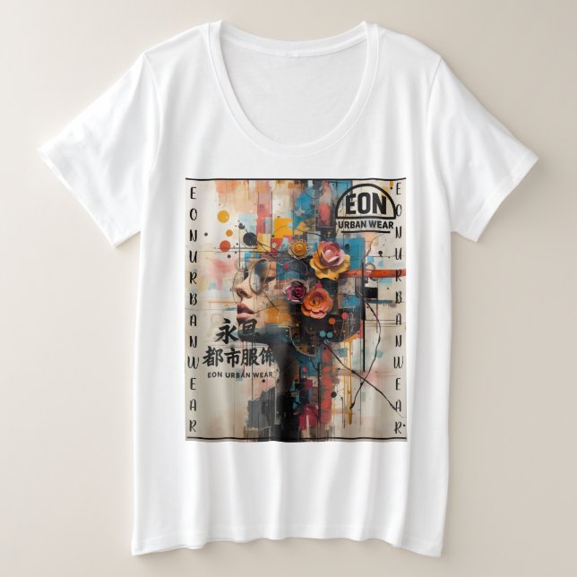 CAMISETA PLUS SIZE NEON ROSE (Frente do Design)