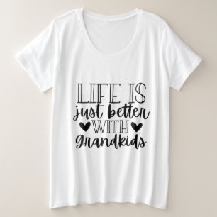 Camiseta Plus Size Netos bonitos melhor arte de vida