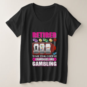 Camiseta Plus Size Netos engraçados arte palavra aposentada jogo