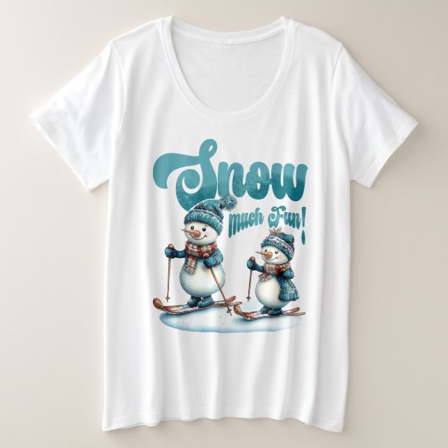 Camiseta Plus Size Neve (Frente do Design)