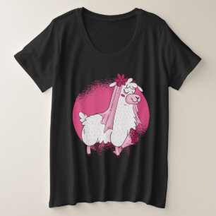 Camiseta Plus Size Noiva Lhama