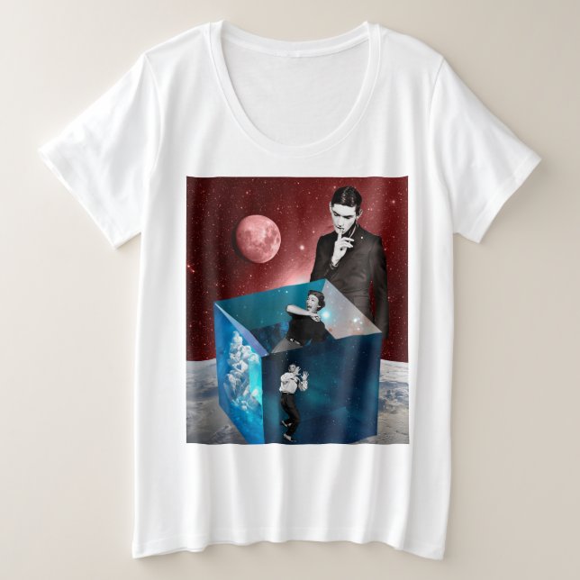 Camiseta Plus Size Nossa caixa de medos (Frente do Design)