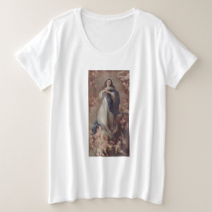 Camiseta Plus Size Nossa Senhora da Conceição Imaculada Arte