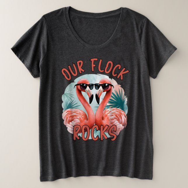 Camiseta Plus Size Nossos Rocks (Frente do Design)