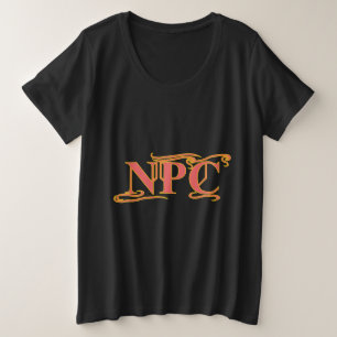 Camiseta Plus Size NPC Não maim Rob ou RPG engraçado no Matar