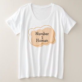 Camiseta Plus Size Número 1 - Camisa-T humana