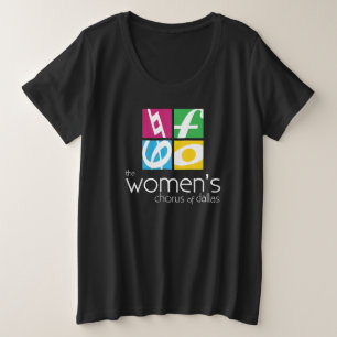 Camiseta Plus Size O coro feminino do logotipo Dallas