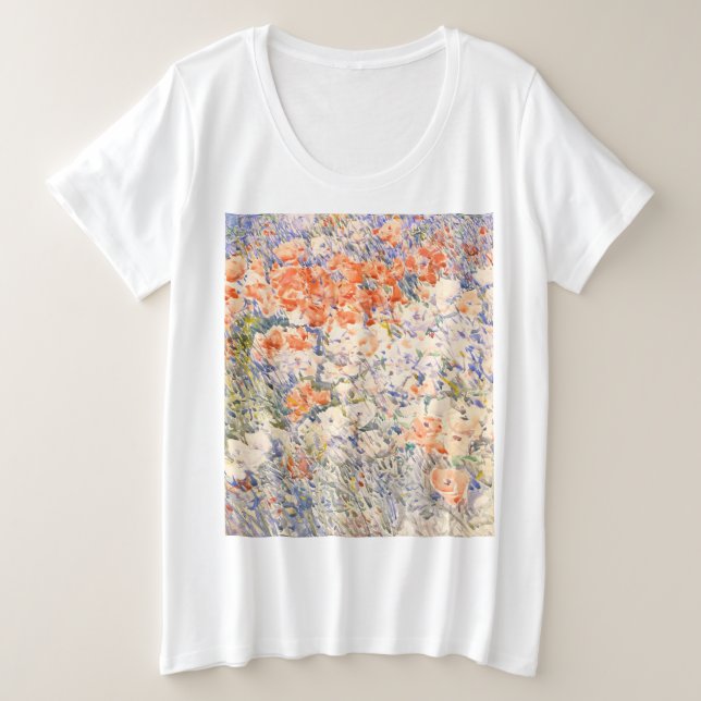 Camiseta Plus Size O Jardim da Ilha (Frente do Design)