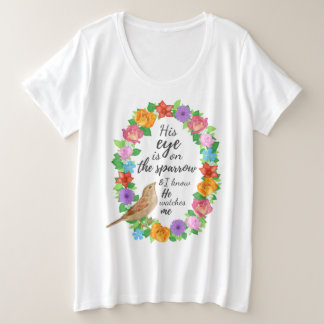 Camiseta Plus Size O Olho dele está no Esparrão Mais do Tamanho Super