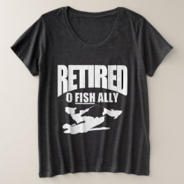 Camiseta Plus Size O pescador retira-se do trabalho