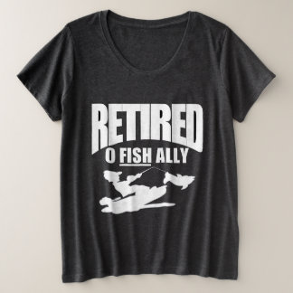 Camiseta Plus Size O pescador retira-se do trabalho