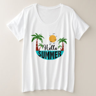 Camiseta Plus Size Olá Summer