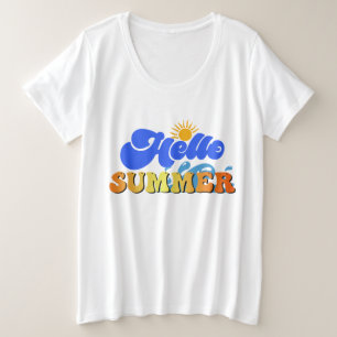 Camiseta Plus Size Olá Summer