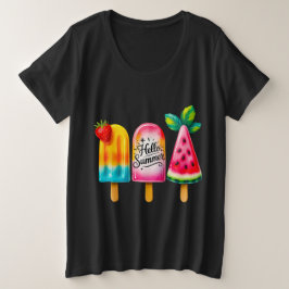 Camiseta Plus Size Olá Verão