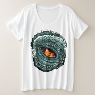 Camiseta Plus Size Olho de Predador Réptil Primitivo