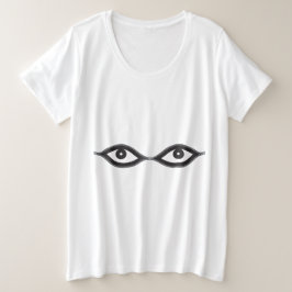 Camiseta Plus Size Olhos de Zipper