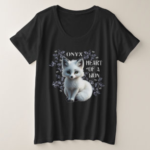 Camiseta Plus Size Ônix - Coração de um Leão