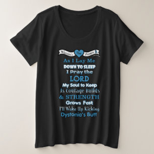 Camiseta Plus Size Oração do Guerreiro... distonia