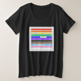 Camiseta Plus Size Orgulhe-se Orgulho Arco-Íris Redação Orgulho 2026