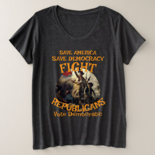 Camiseta Plus Size Orgulho Americano da Família HG CBP PATRIOT 1776 V