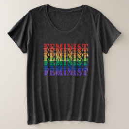 Camiseta Plus Size Orgulho Feminista