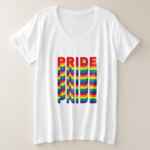 Camiseta Plus Size Orgulho lgbtq lgbtq gay arco-íris cores