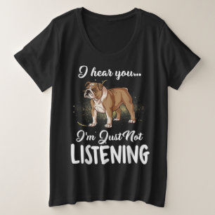 Camiseta Plus Size Ouvi Dizer Que Você Não Está Ouvindo O Presente