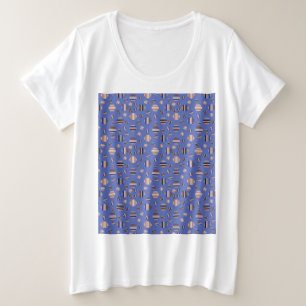 Camiseta Plus Size Padrão bonito de Verão