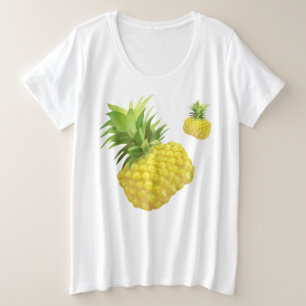 Camiseta Plus Size Padrão do abacaxi