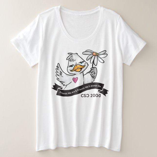 Camiseta Plus Size Padrão Solo Ducky (Frente do Design)