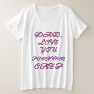 CAMISETA PLUS SIZE PAI, AMO-TE PARA SEMPRE CHEF 2