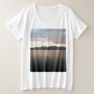 Camiseta Plus Size Paisagem Artística Costeira de Marmaris Bay