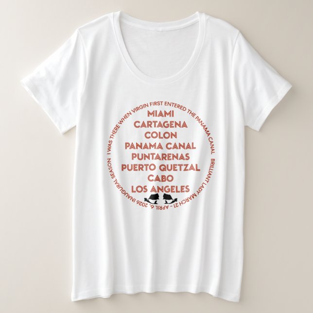 Camiseta Plus Size Panama Canal Shirt (Frente do Design)