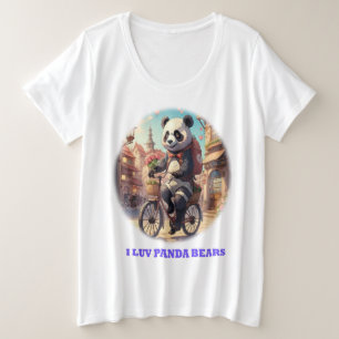 Camiseta Plus Size Panda Bears