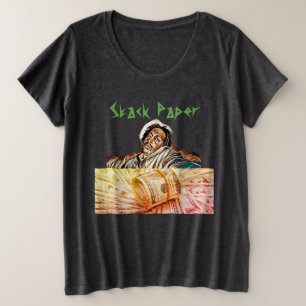 Camiseta Plus Size Papel de pilha