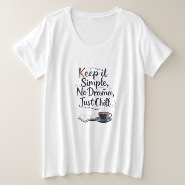 Camiseta Plus Size para Mulheres (Frente do Design)
